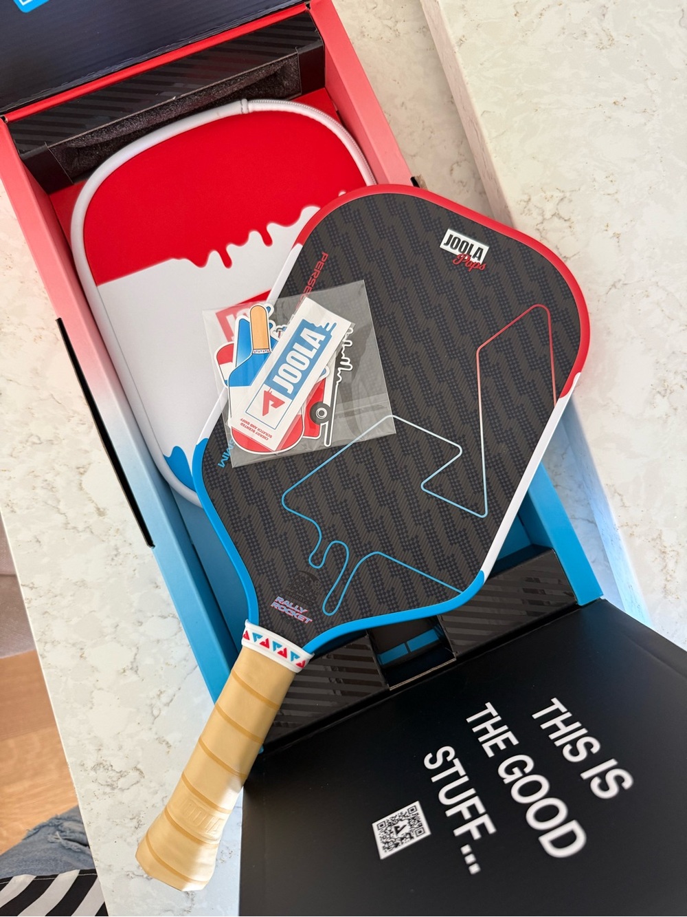 Joola Perseus Double Vision Rally Rocket 16 mm Pickleball Paddle